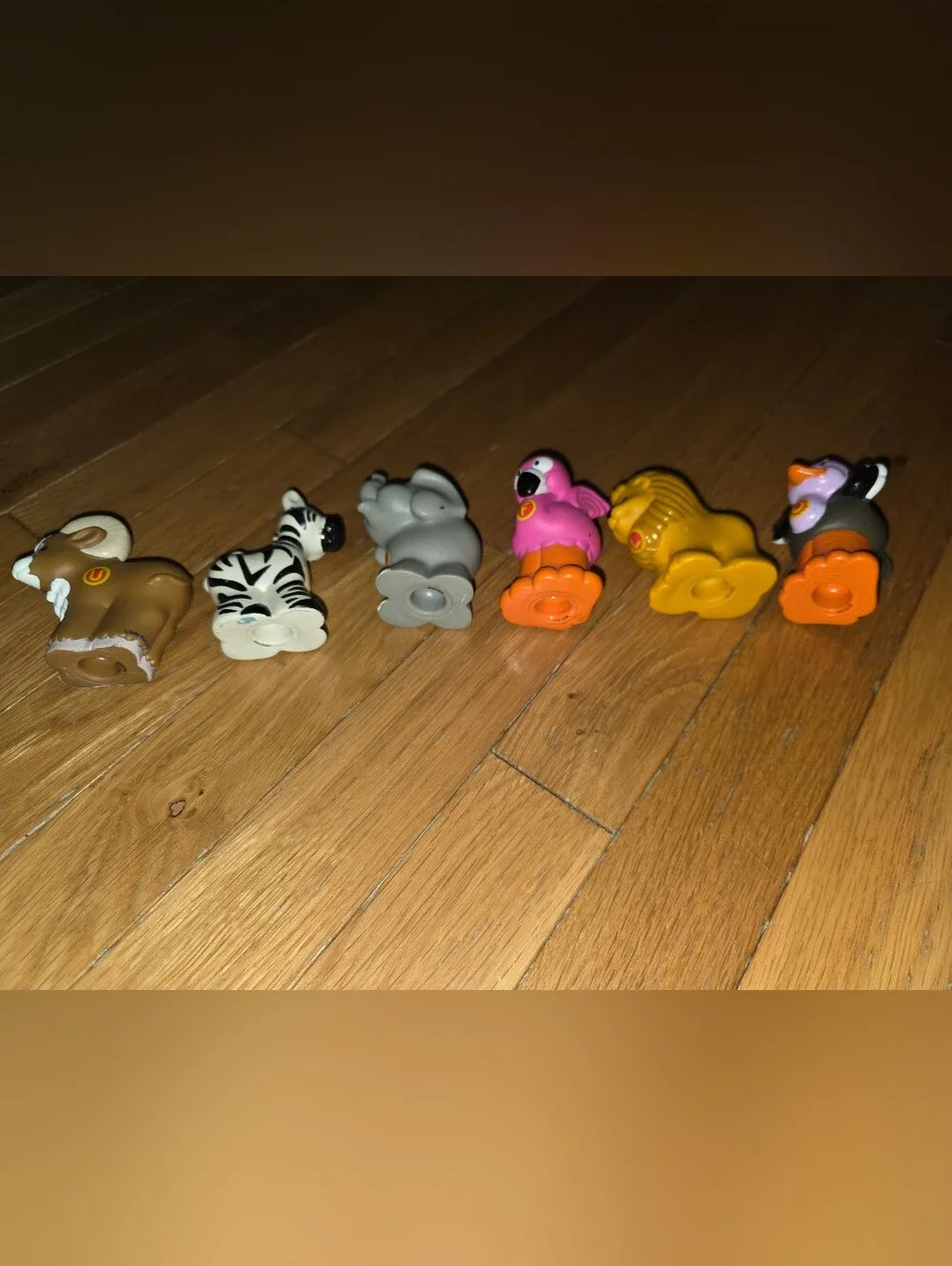 6PC VINTAGE 2004 Fisher-Price Little People A to Z Learning Zoo Replacements